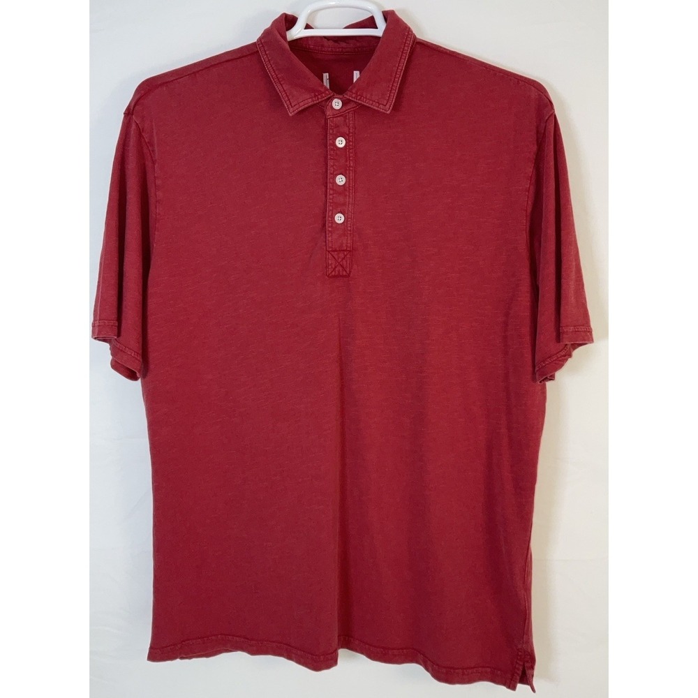 NWOT Men's Johnnie-O Orig 4 Button Polo No Pocket Coastal Wash Brick Red Shirt L